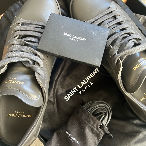 Saint Laurent SL01 Sneakers in Gray Size 41 US 8-8.5 - Picture 2 of 4